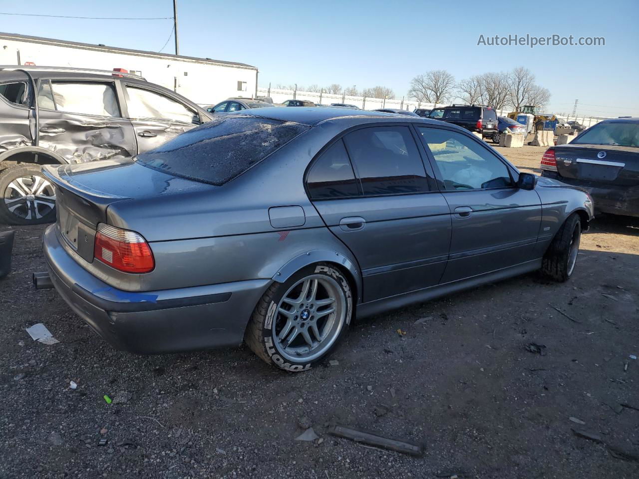 2003 Bmw 540 I Automatic Gray vin: WBADN63463GS56723