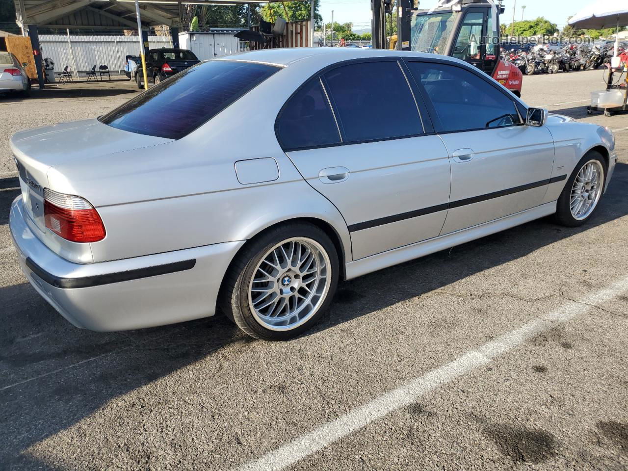 2003 Bmw 540 I Automatic Silver vin: WBADN63463GS57077