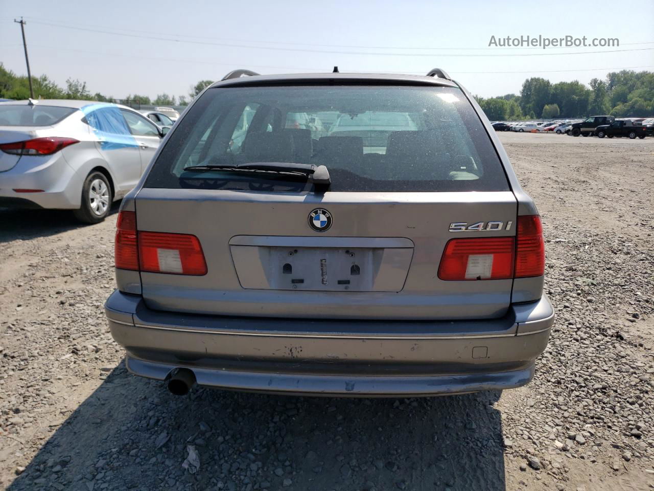 2003 Bmw 540 It Automatic Gray vin: WBADR63443GN92374