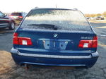 2003 Bmw 540 It Automatic Blue vin: WBADR63473GN92496