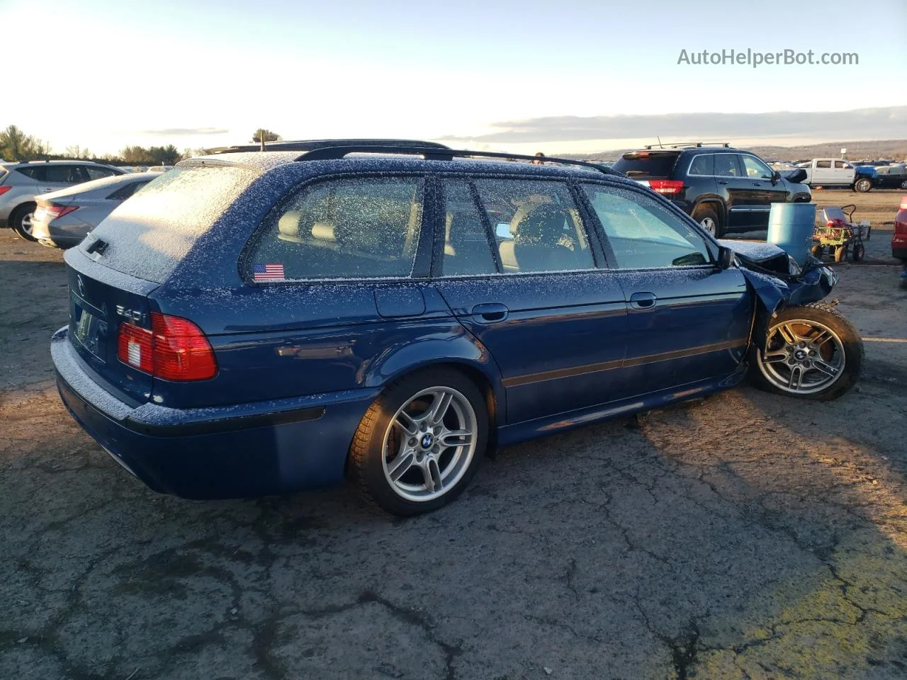 2003 Bmw 540 It Automatic Blue vin: WBADR63473GN92496