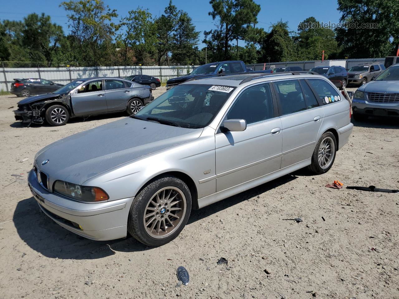 2003 Bmw 525 It Automatic Silver vin: WBADS43453GE11679