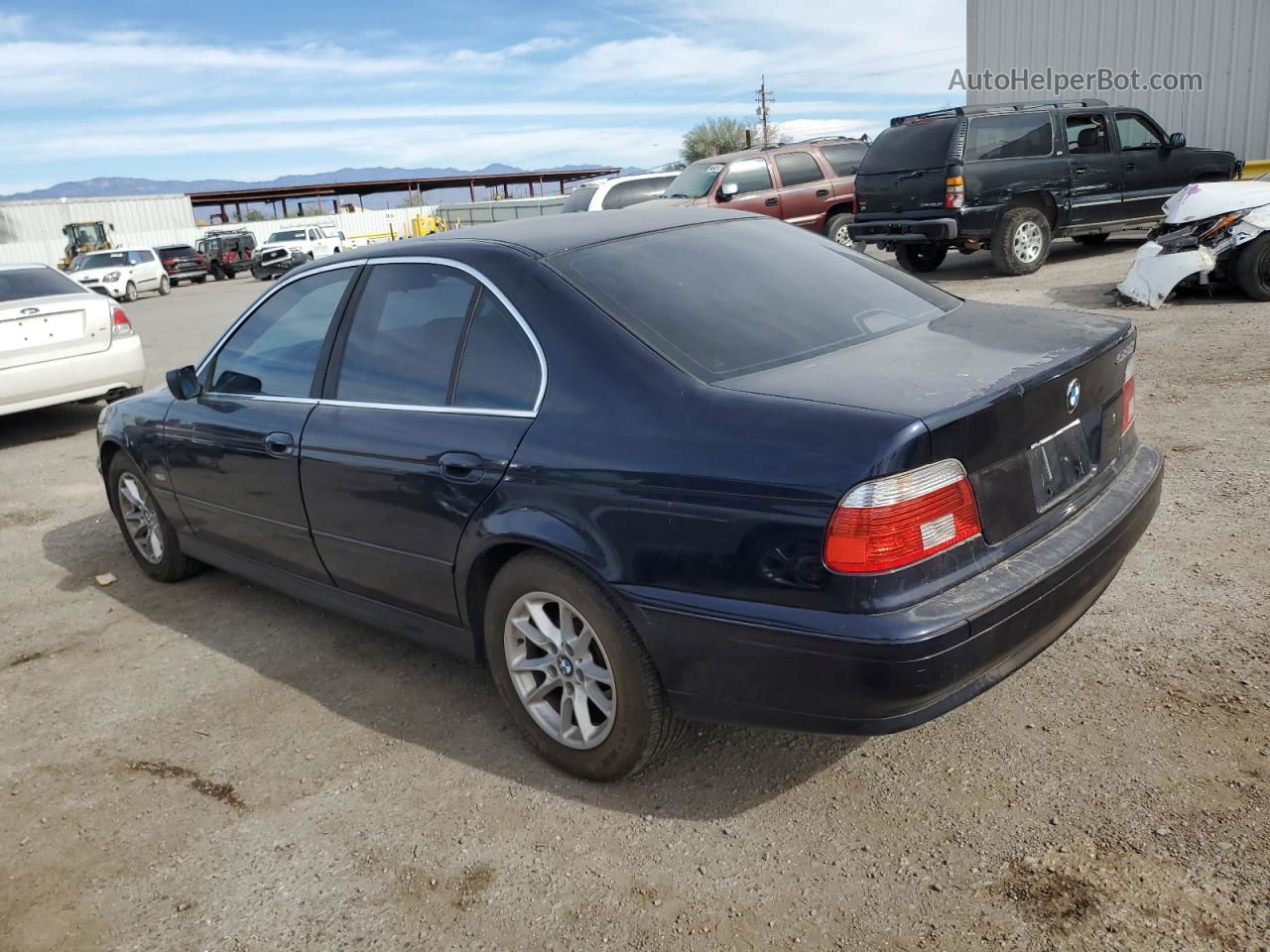 2003 Bmw 525 I Blue vin: WBADT33403GF44034