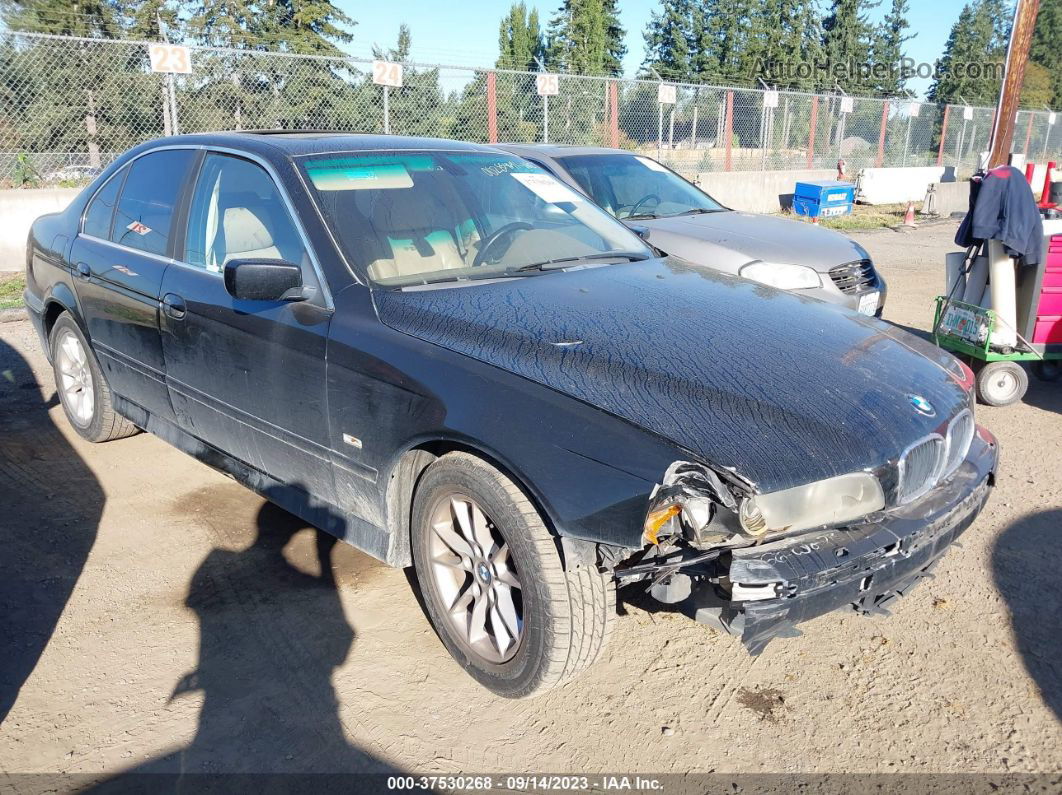 2003 Bmw 5 Series 525i Black vin: WBADT33443GF42948