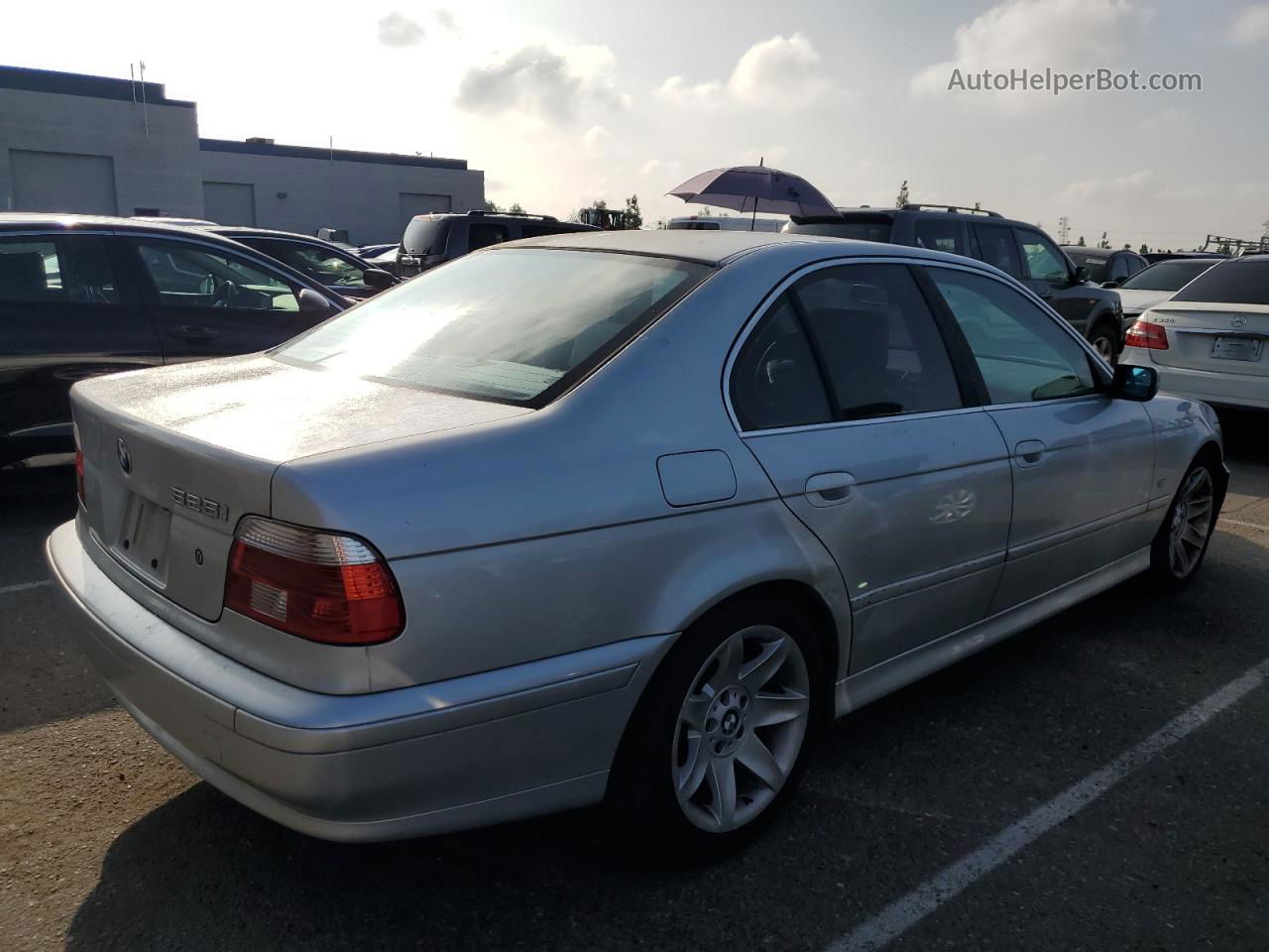 2003 Bmw 525 I Automatic Silver vin: WBADT43403G023768