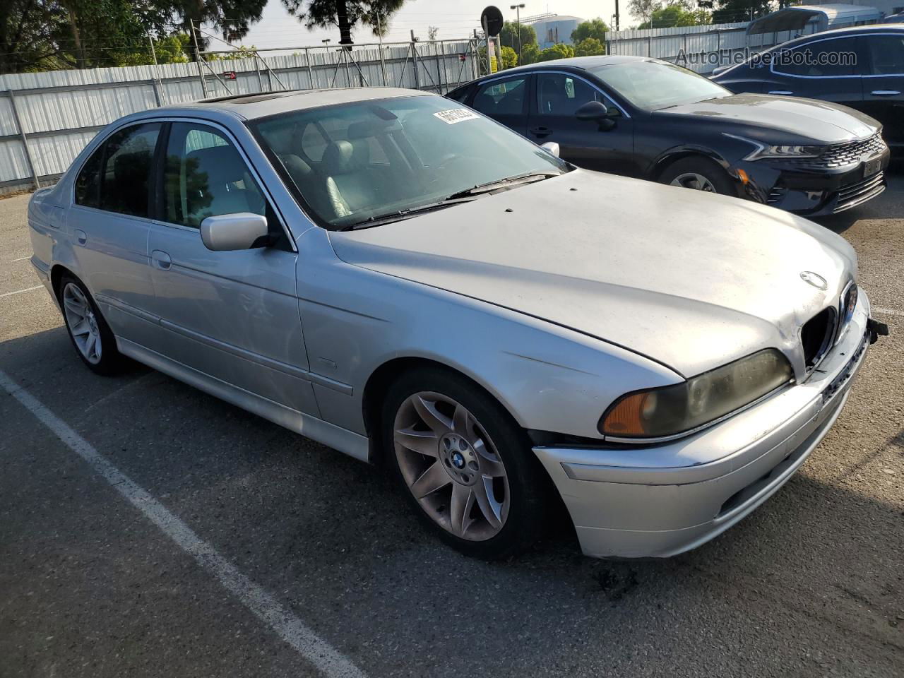 2003 Bmw 525 I Automatic Silver vin: WBADT43403G023768