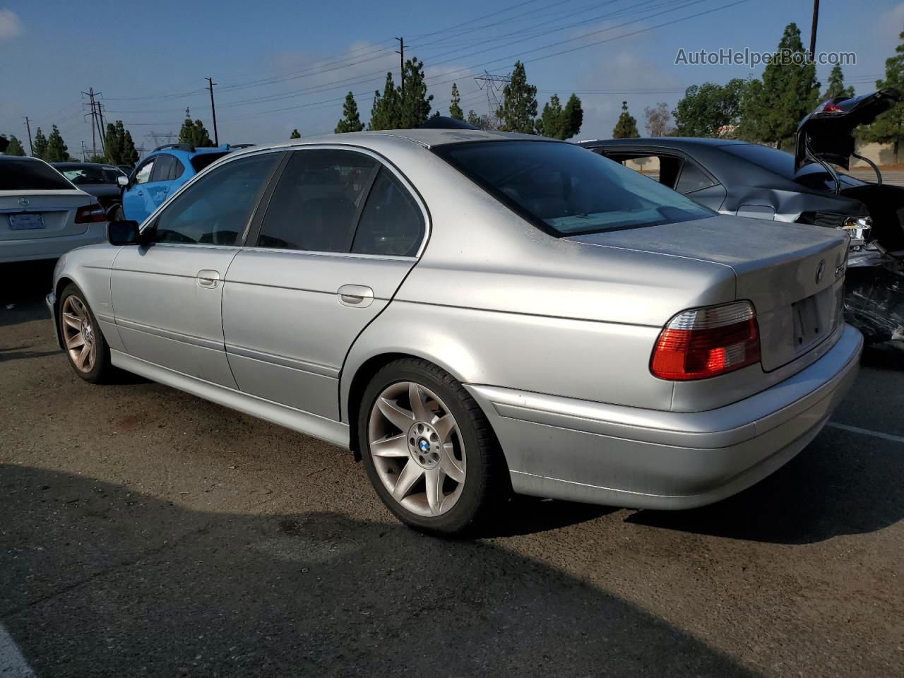 2003 Bmw 525 I Automatic Silver vin: WBADT43403G023768