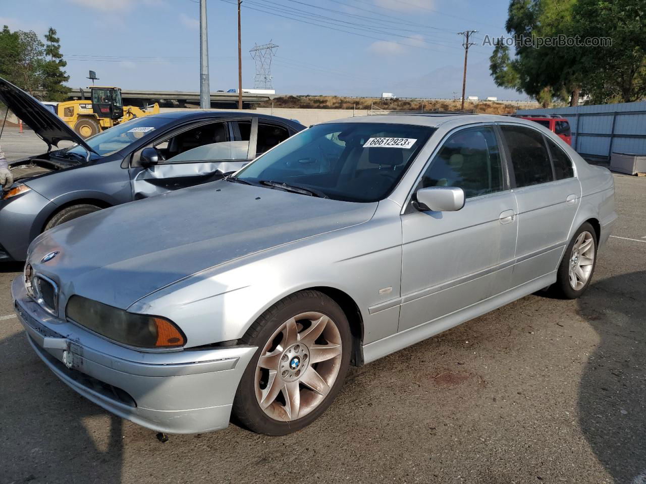 2003 Bmw 525 I Automatic Silver vin: WBADT43403G023768