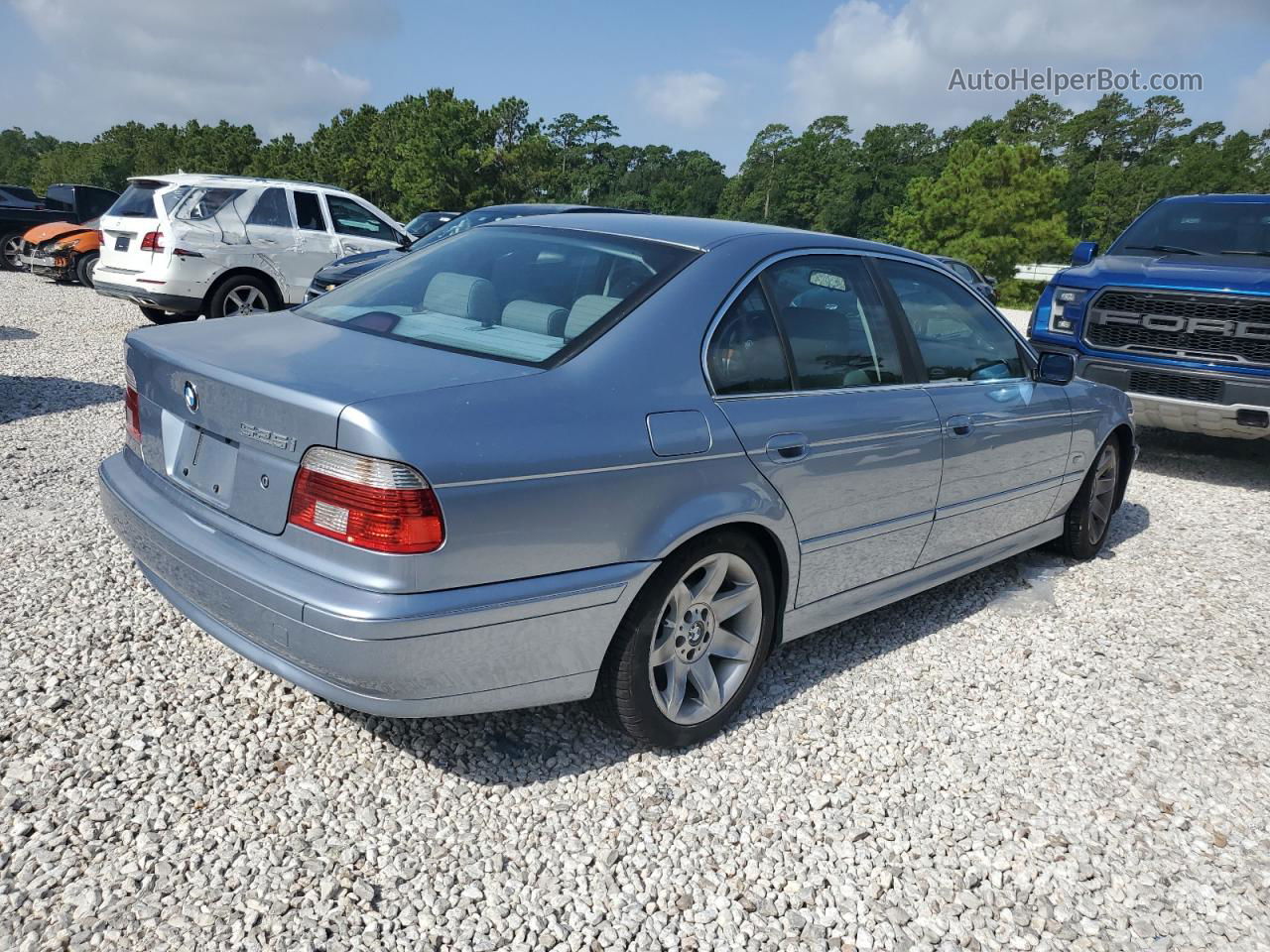 2003 Bmw 525 I Automatic Teal vin: WBADT43423G025229