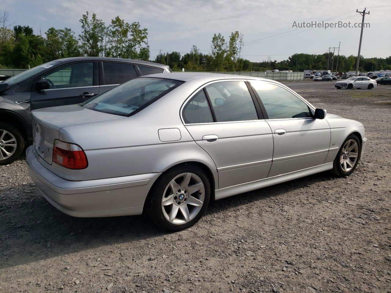 2003 Bmw 525 I Automatic Silver vin: WBADT43423G030978