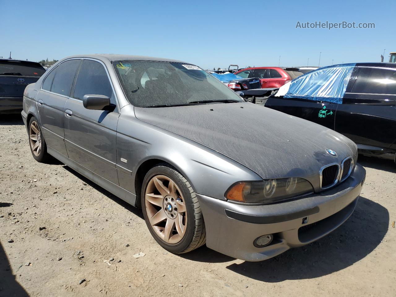 2003 Bmw 525 I Automatic Gray vin: WBADT43423G033802