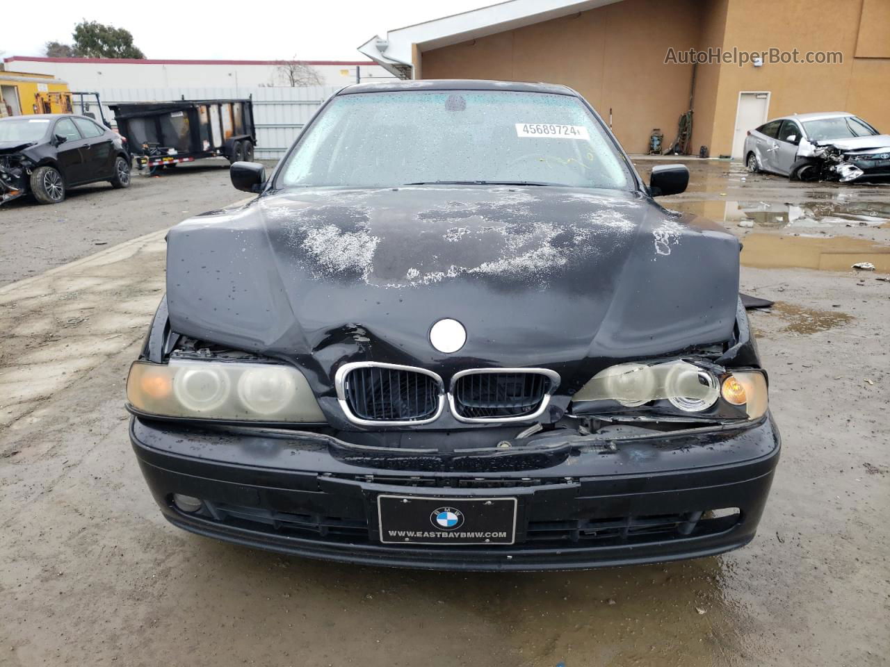 2003 Bmw 525 I Automatic Black vin: WBADT43433G027281