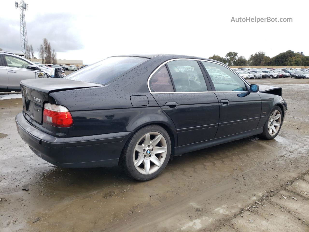 2003 Bmw 525 I Automatic Black vin: WBADT43433G027281