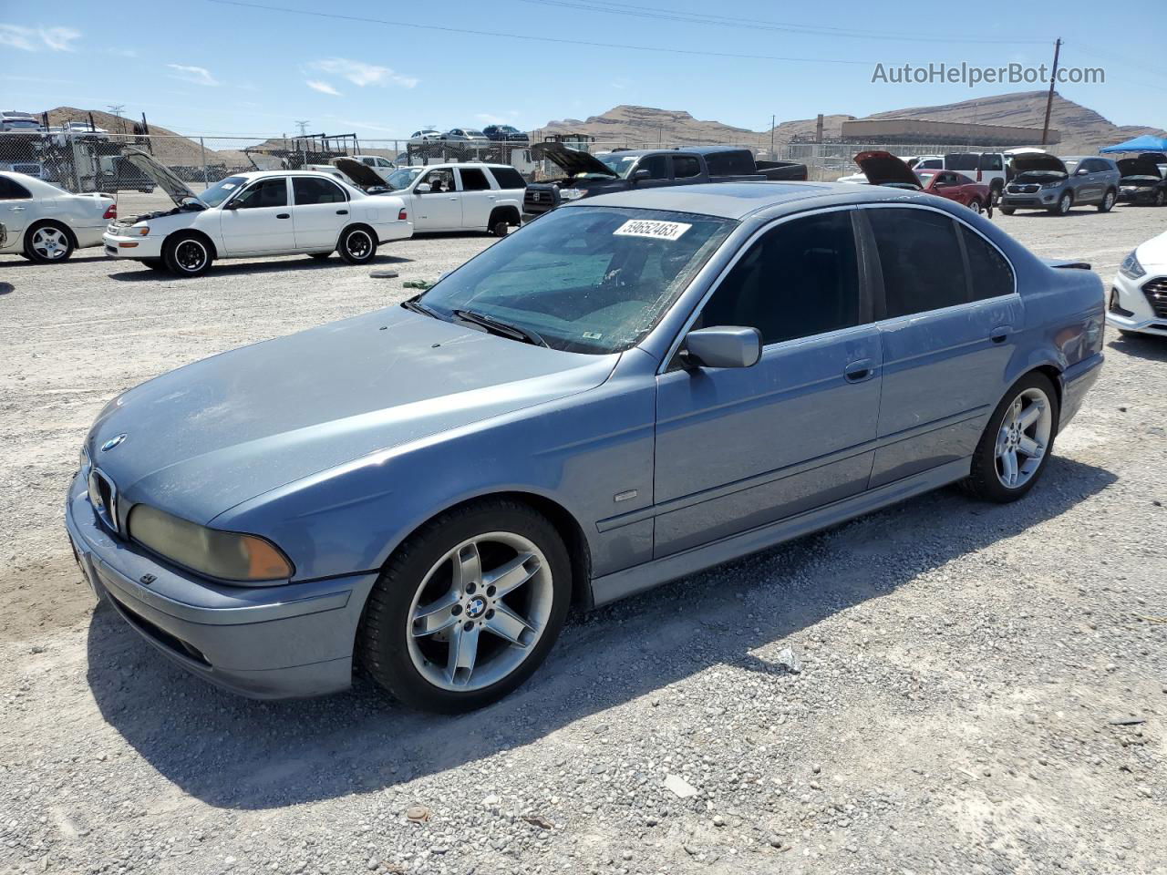 2003 Bmw 525 I Automatic Синий vin: WBADT43443G024468