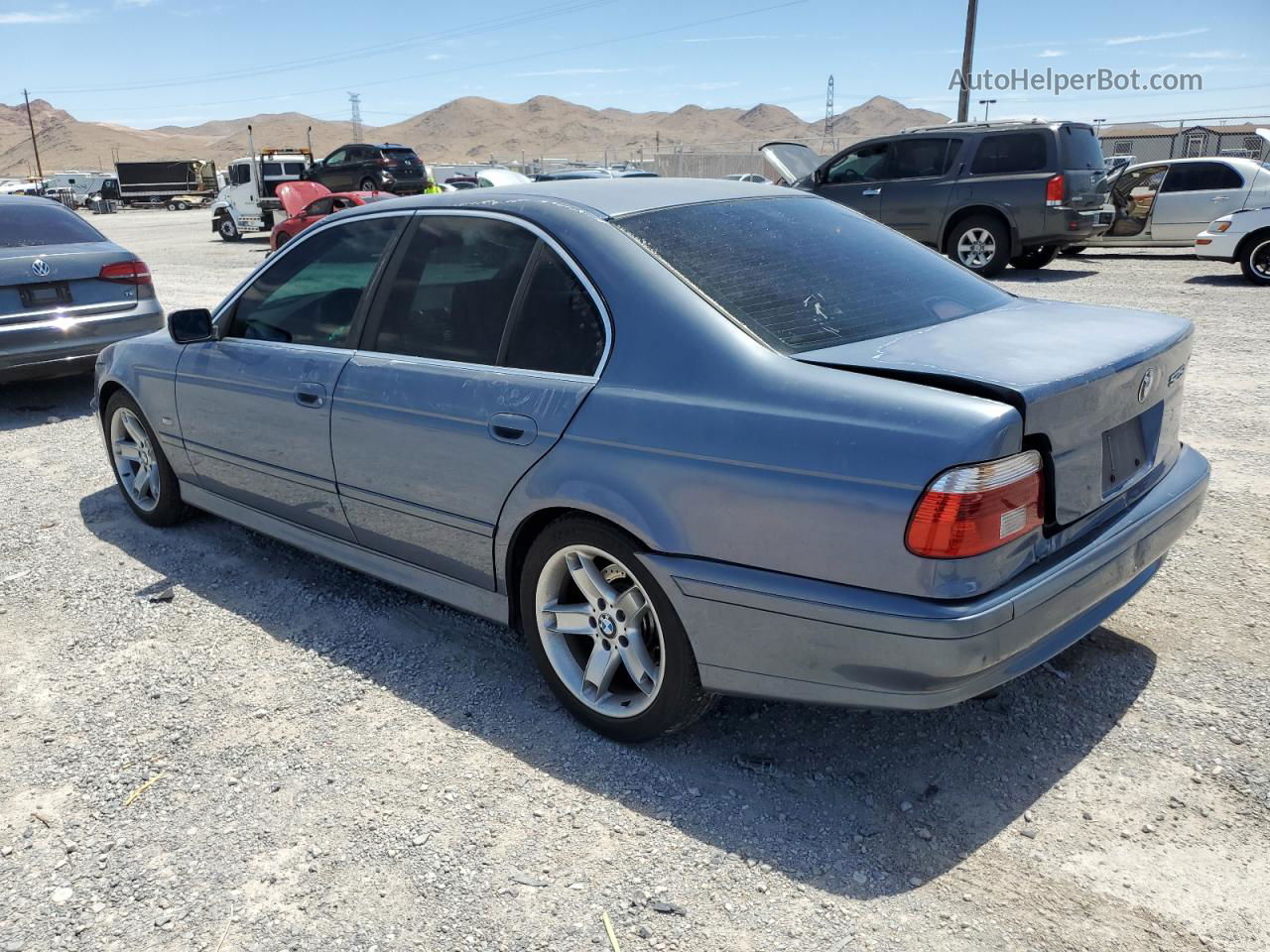 2003 Bmw 525 I Automatic Blue vin: WBADT43443G024468