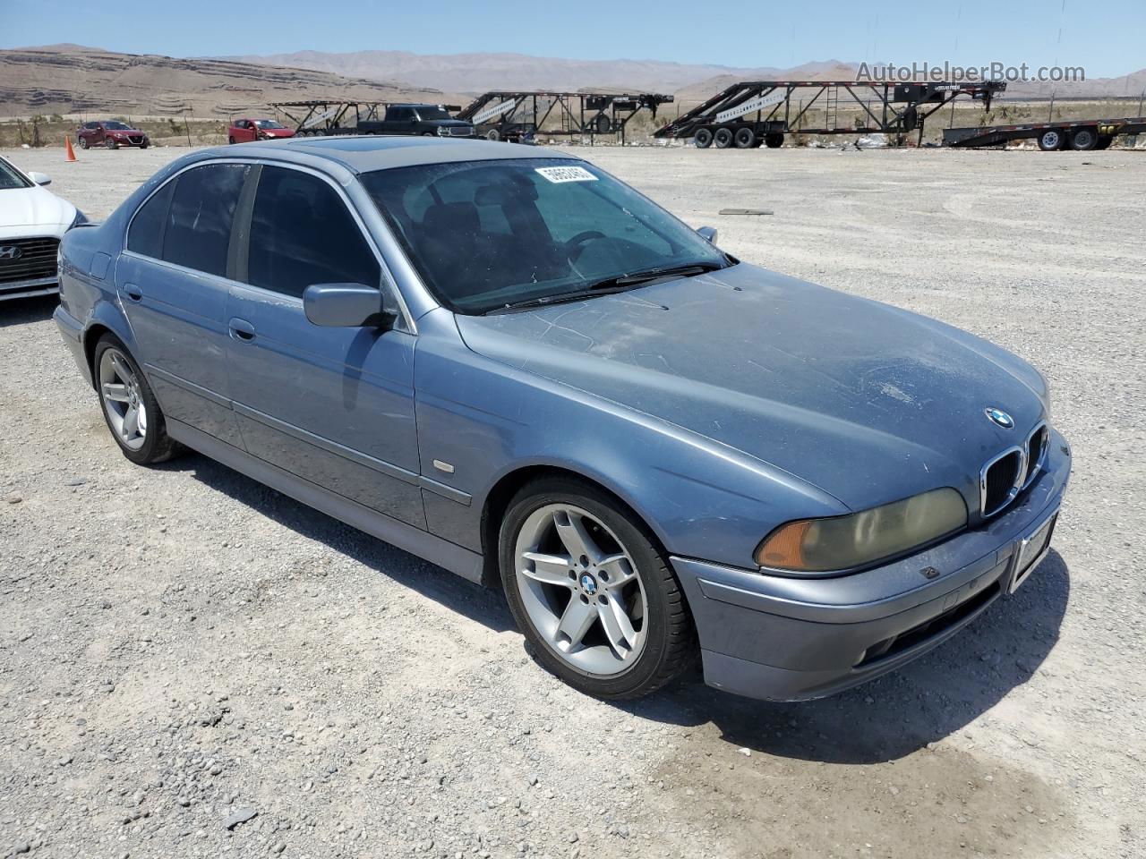 2003 Bmw 525 I Automatic Blue vin: WBADT43443G024468