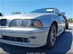 2003 Bmw 5 Series 525ia Silver vin: WBADT43443G027323