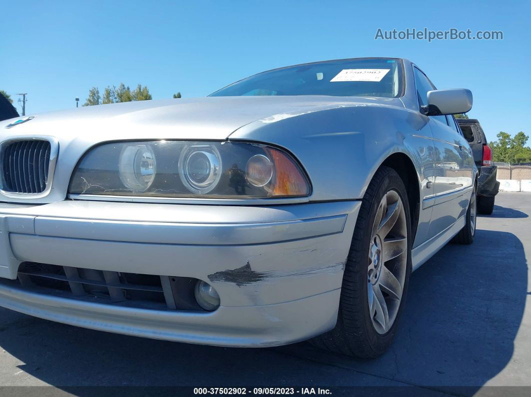 2003 Bmw 5 Series 525ia Silver vin: WBADT43443G027323