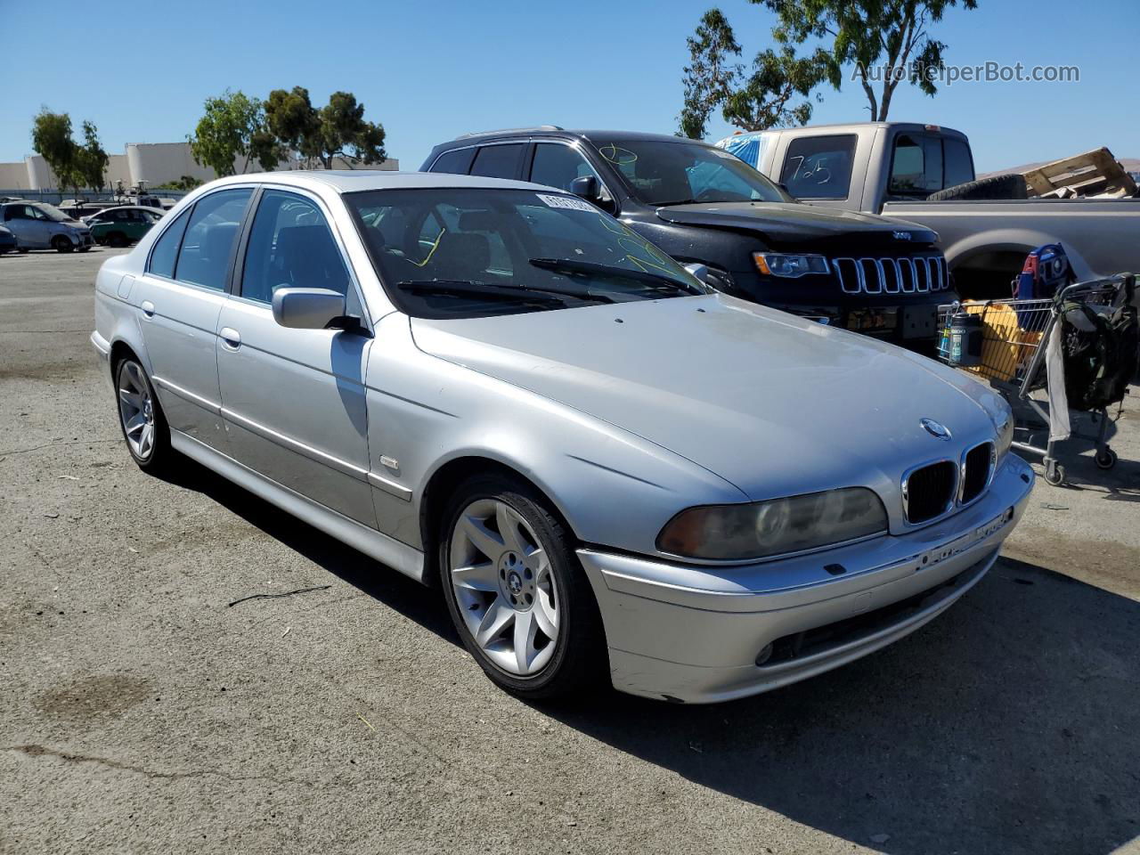 2003 Bmw 525 I Automatic Silver vin: WBADT43463G031325