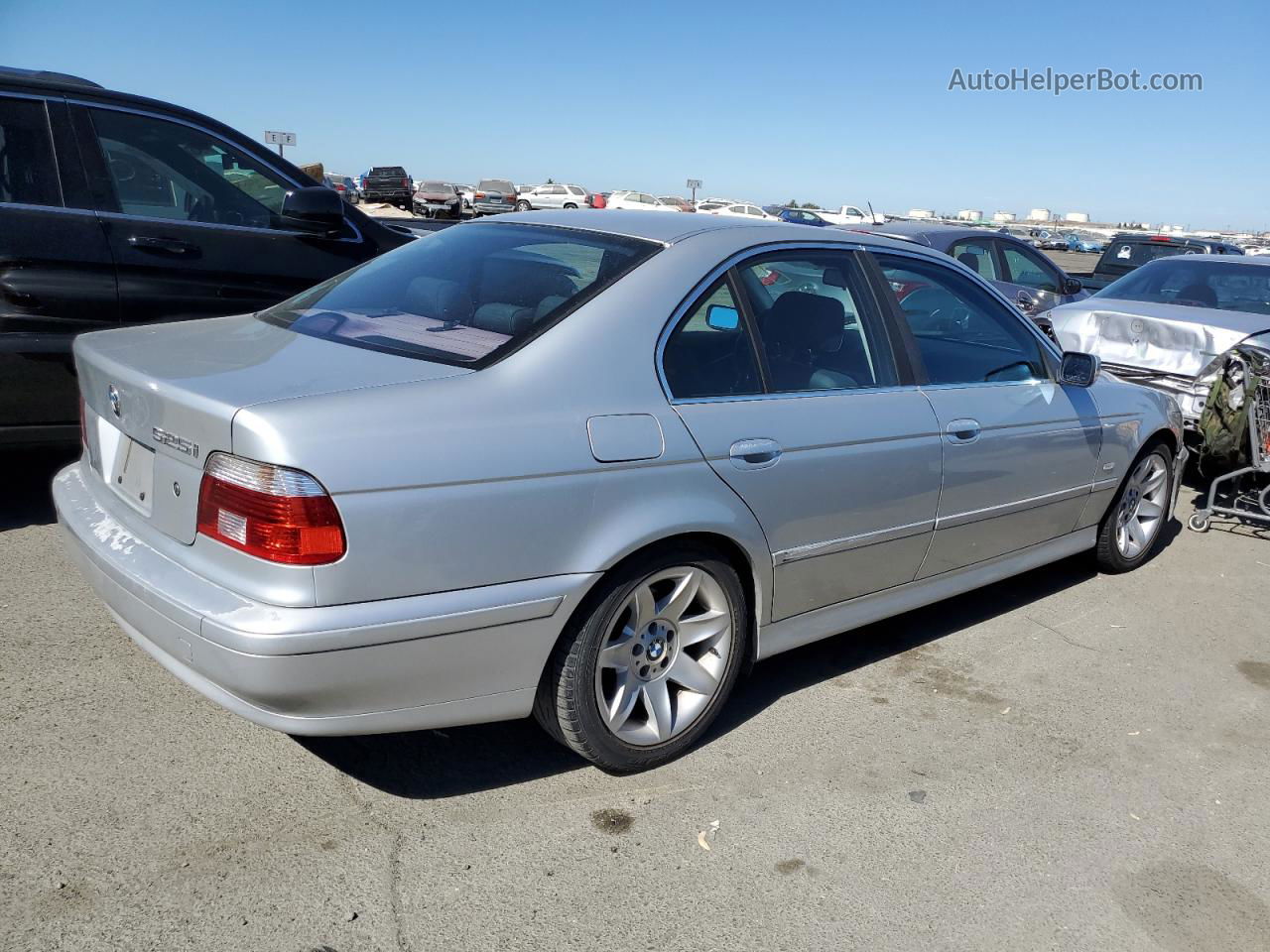 2003 Bmw 525 I Automatic Silver vin: WBADT43463G031325