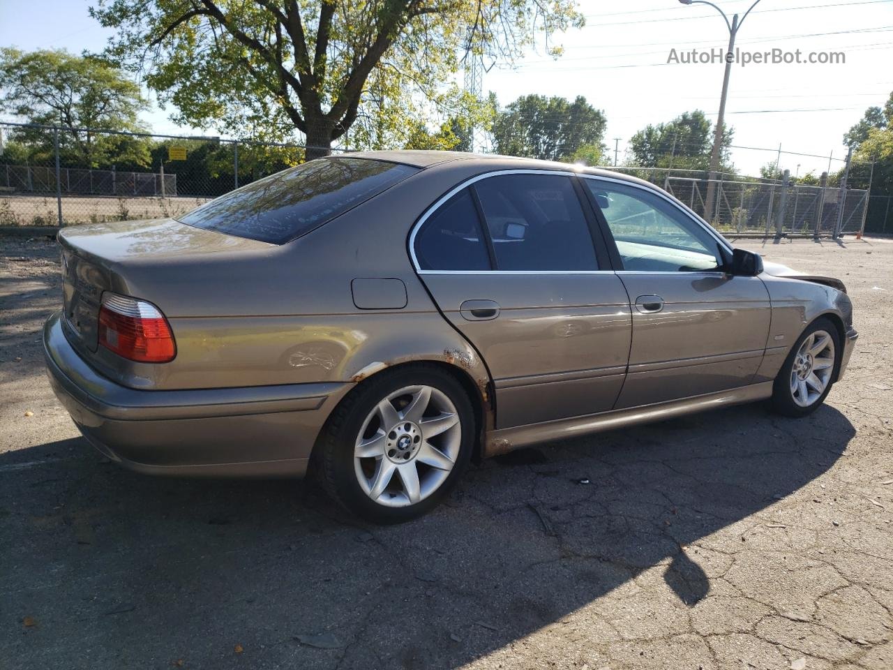 2003 Bmw 525 I Automatic Gold vin: WBADT43463GY98076