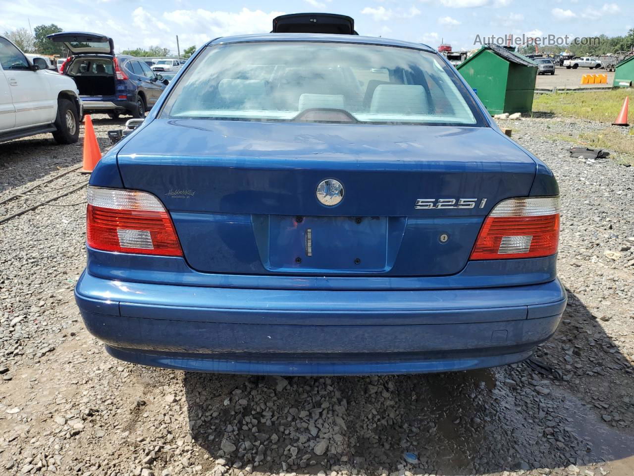 2003 Bmw 525 I Automatic Blue vin: WBADT43483G035358