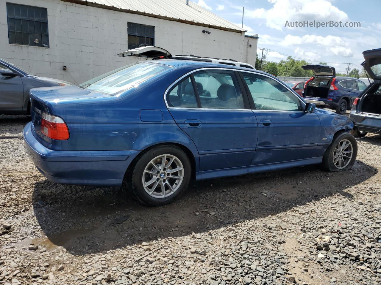 2003 Bmw 525 I Automatic Синий vin: WBADT43483G035358