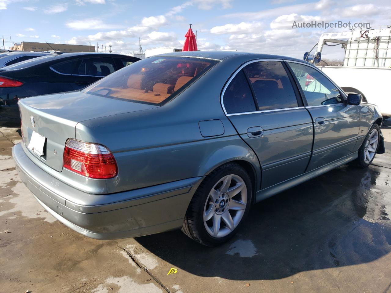 2003 Bmw 525 I Automatic Blue vin: WBADT43493G026541