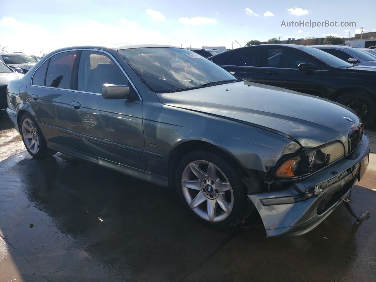 2003 Bmw 525 I Automatic Blue vin: WBADT43493G026541