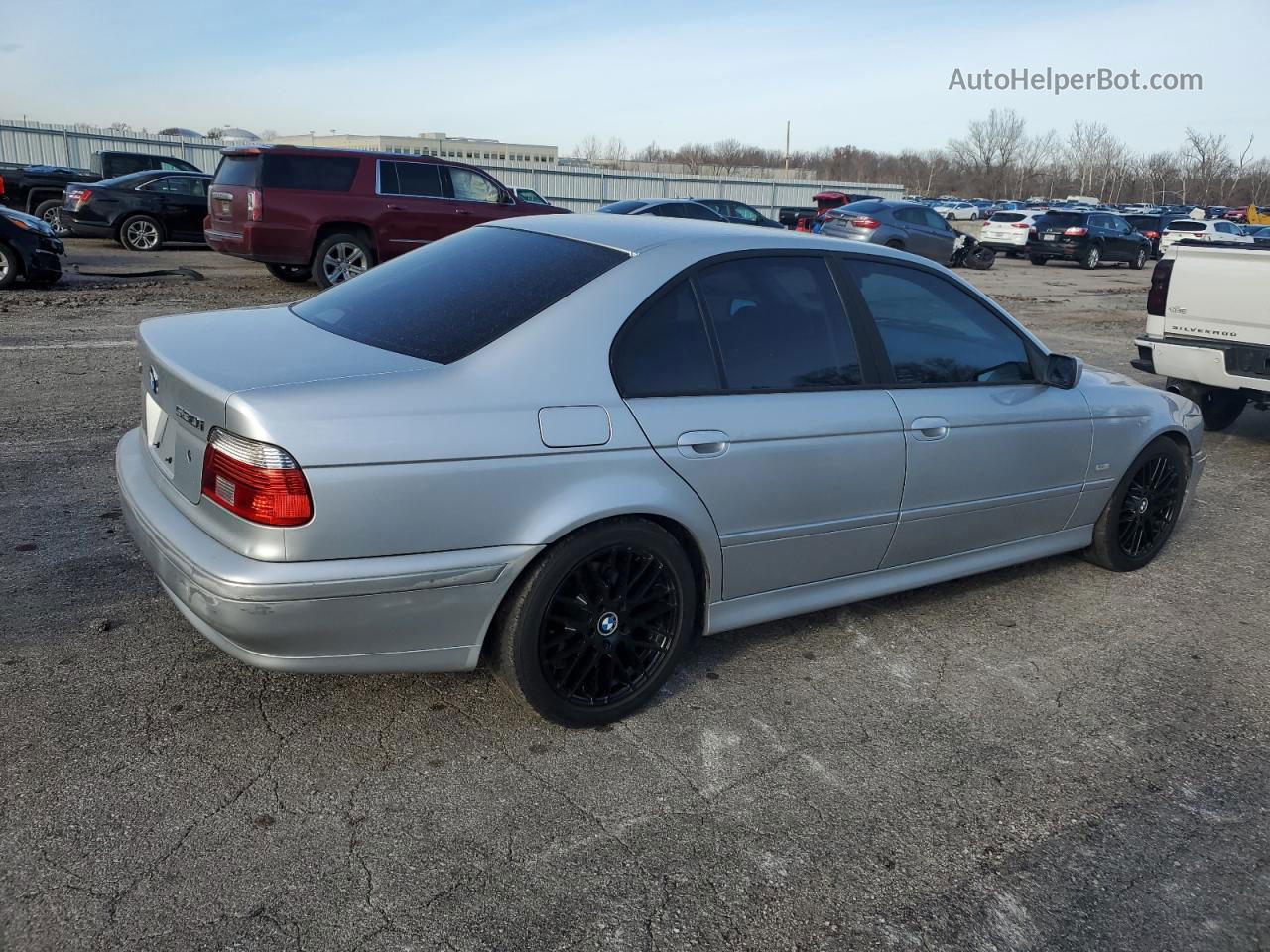 2003 Bmw 530 I Automatic Silver vin: WBADT63403CK35198