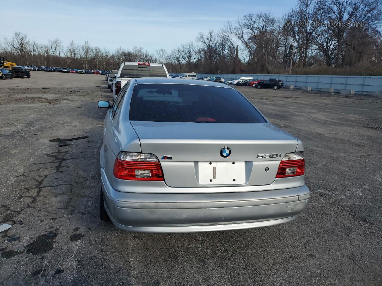 2003 Bmw 530 I Automatic Silver vin: WBADT63403CK35198