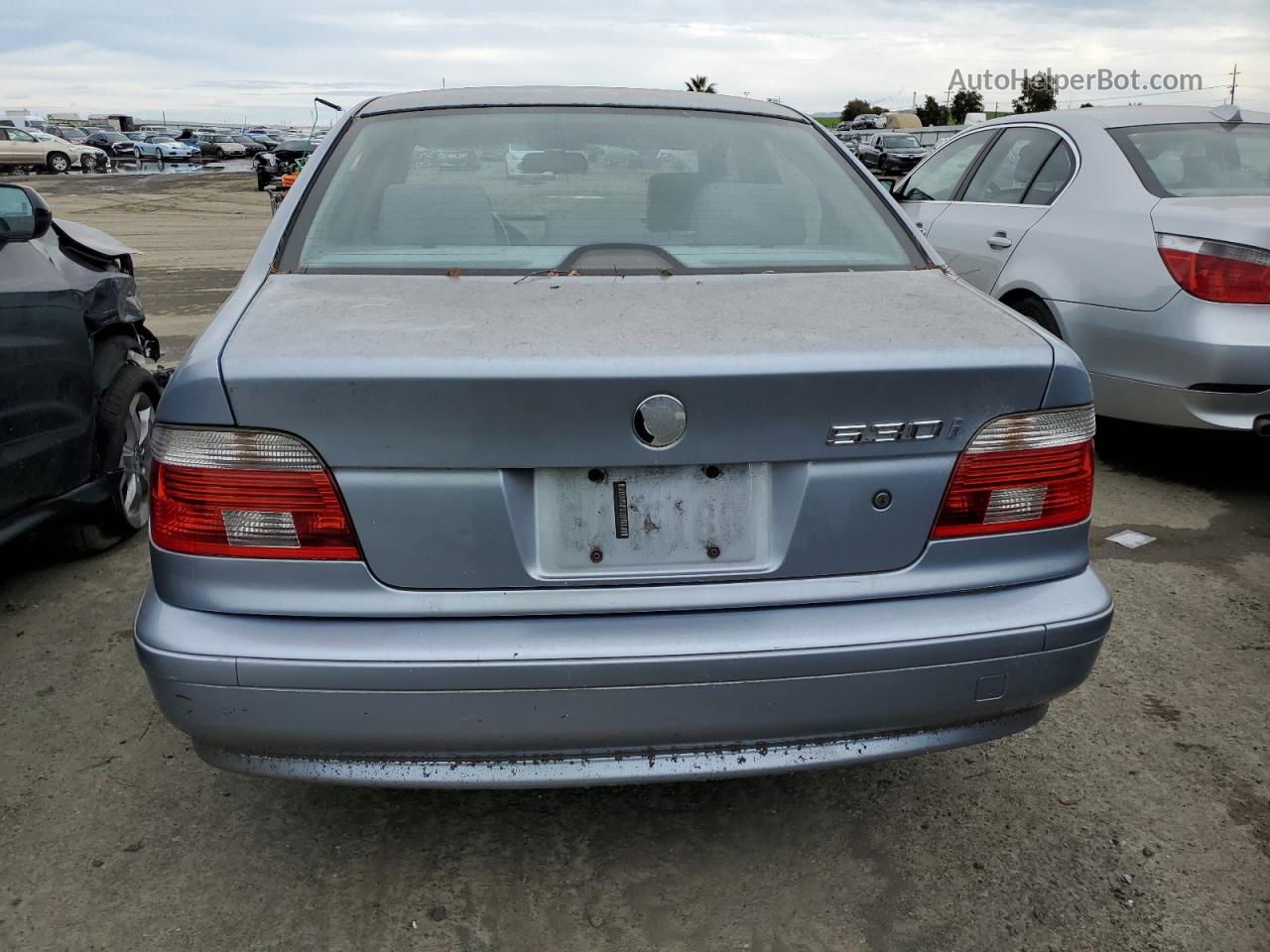 2003 Bmw 530 I Automatic Blue vin: WBADT63413CK31130