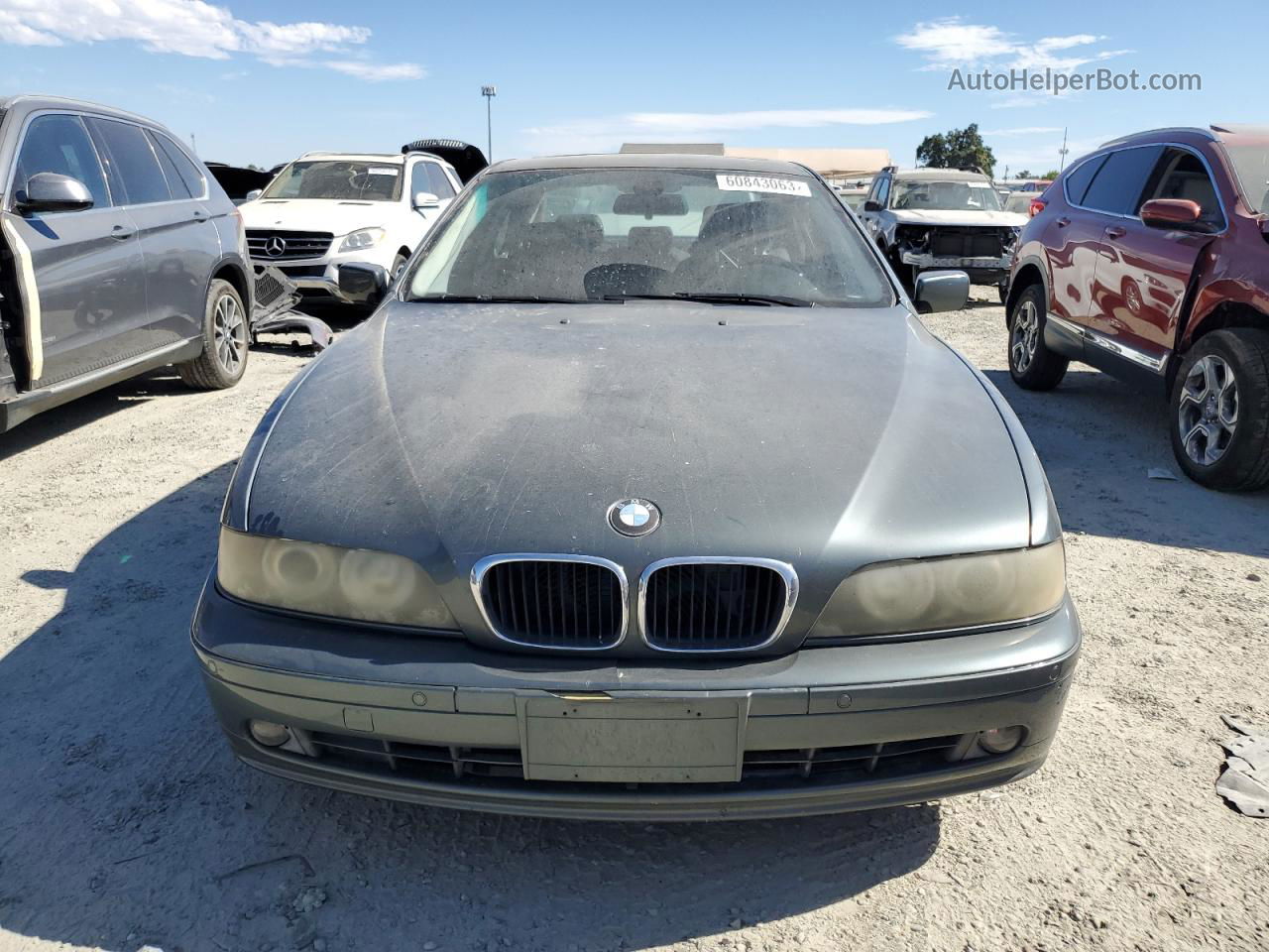 2003 Bmw 530 I Automatic Green vin: WBADT63413CK33248