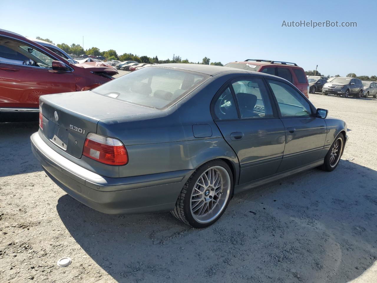 2003 Bmw 530 I Automatic Green vin: WBADT63413CK33248