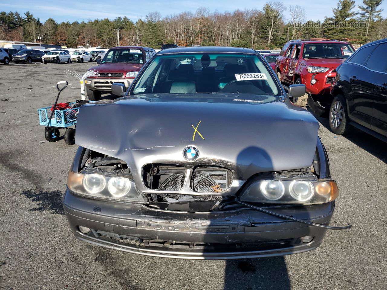 2003 Bmw 530 I Automatic Silver vin: WBADT63413CK33685