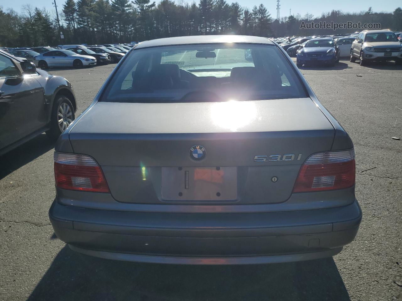 2003 Bmw 530 I Automatic Silver vin: WBADT63413CK33685