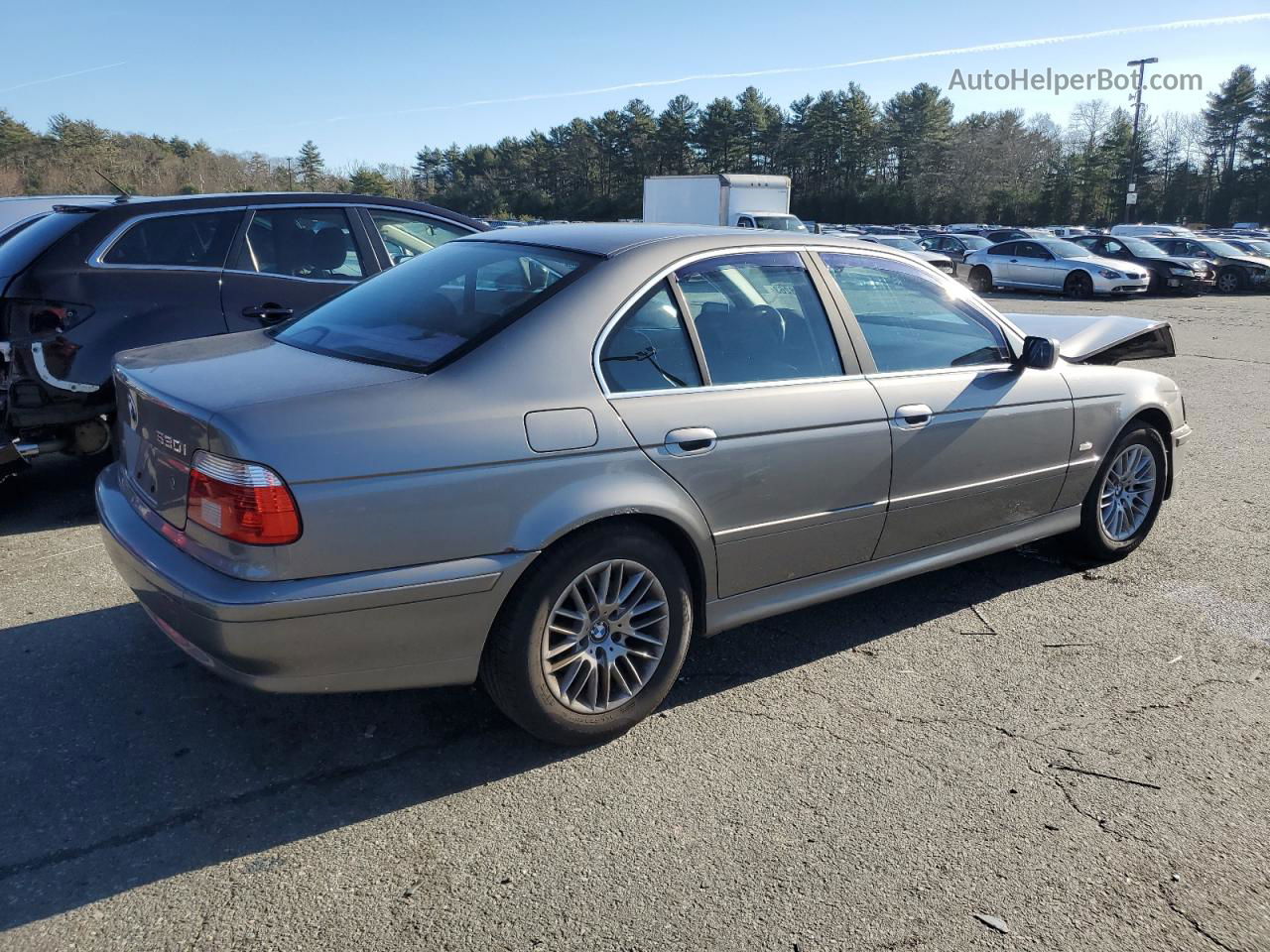 2003 Bmw 530 I Automatic Silver vin: WBADT63413CK33685