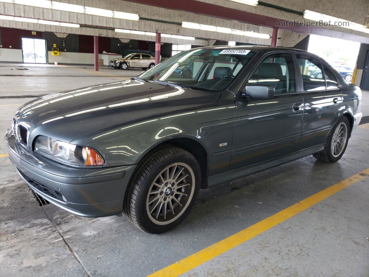 2003 Bmw 530 I Automatic Gray vin: WBADT63423CK43271