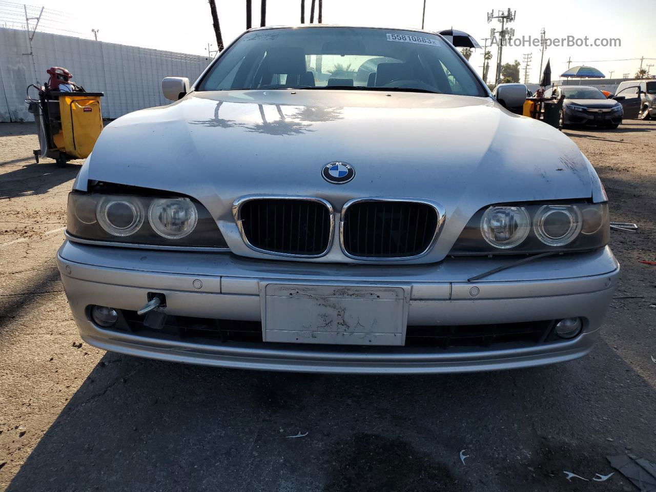 2003 Bmw 530 I Automatic Silver vin: WBADT63423CK44338