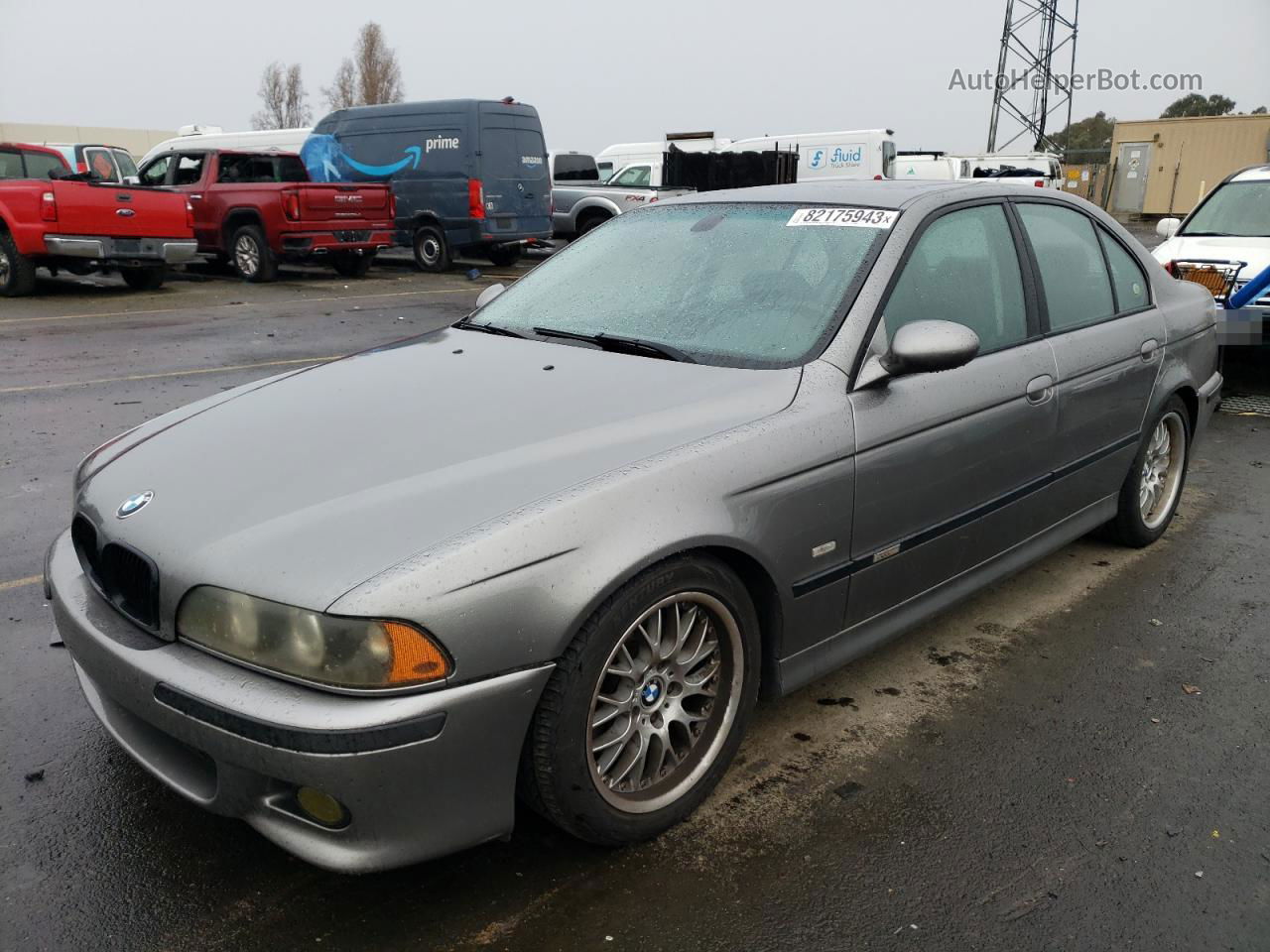 2003 Bmw 530 I Automatic Gray vin: WBADT63443CK42249