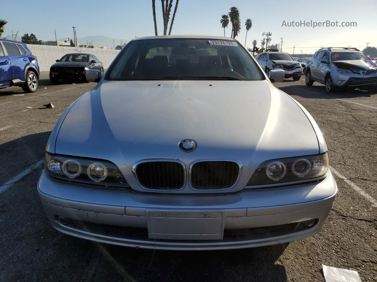 2003 Bmw 530 I Automatic Silver vin: WBADT63453CK33981