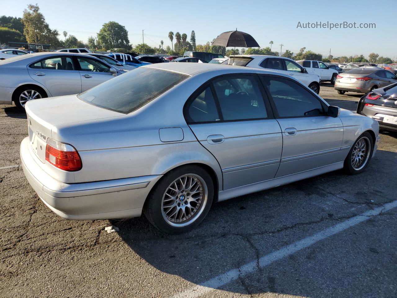 2003 Bmw 530 I Automatic Silver vin: WBADT63453CK33981