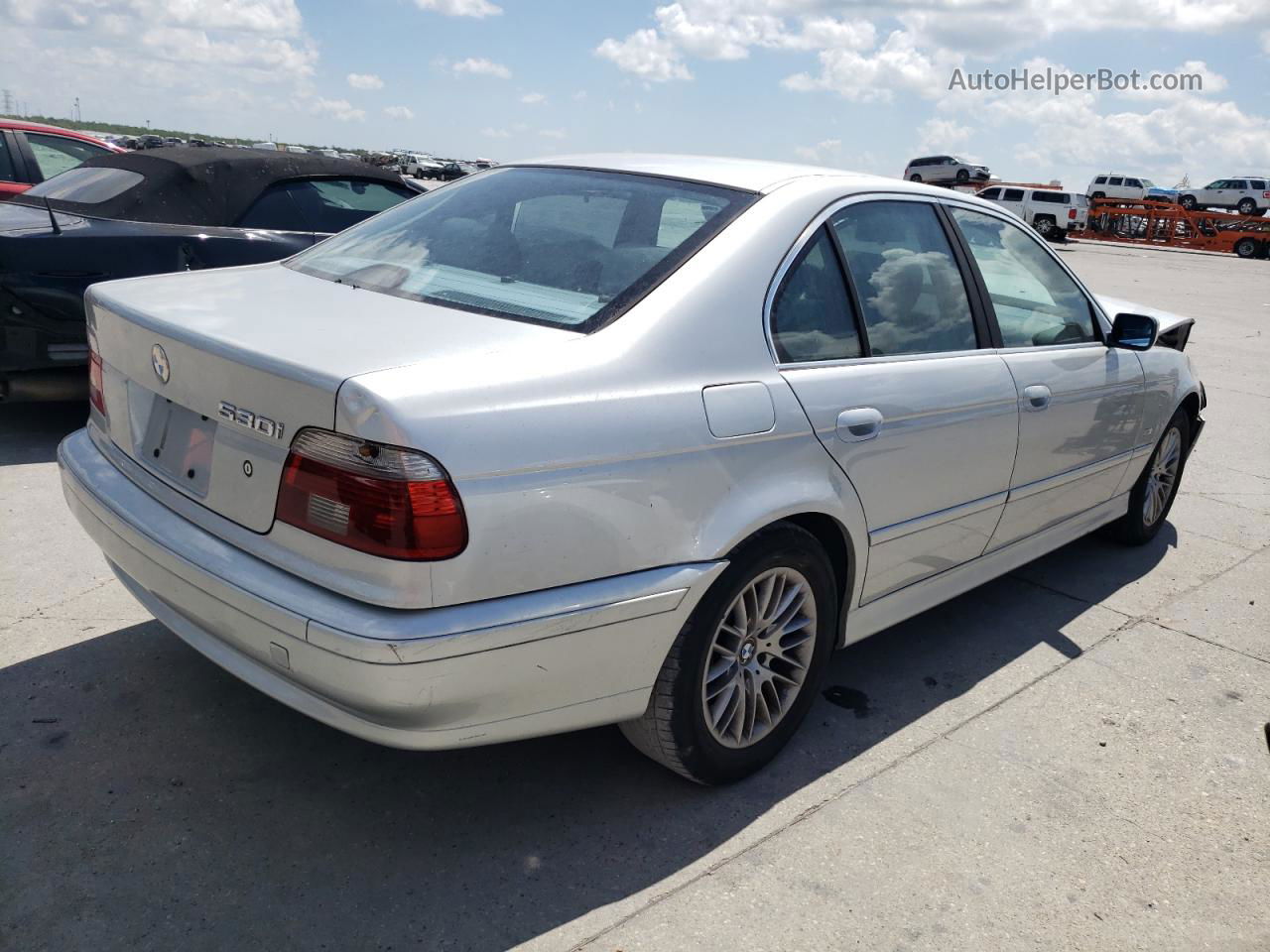 2003 Bmw 530 I Automatic Silver vin: WBADT63453CK34757