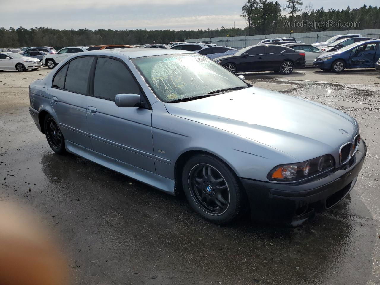 2003 Bmw 530 I Automatic Blue vin: WBADT63453CK43278