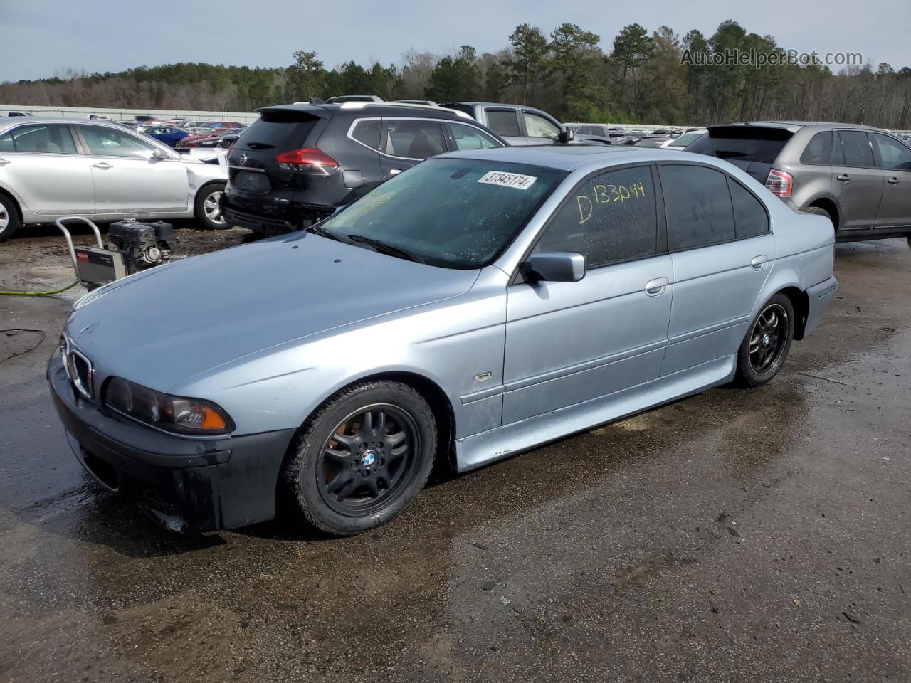 2003 Bmw 530 I Automatic Blue vin: WBADT63453CK43278