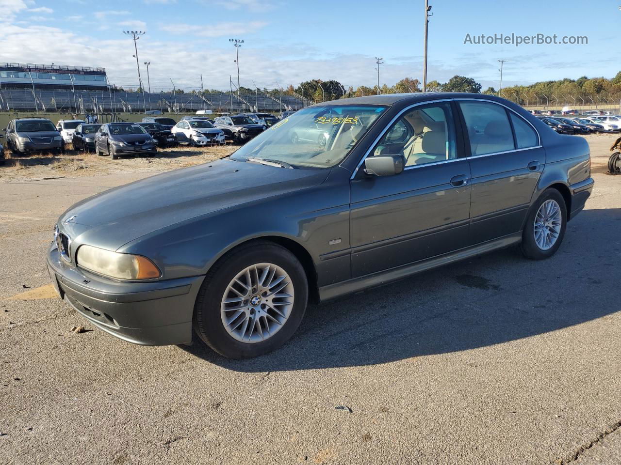 2003 Bmw 530 I Automatic Gray vin: WBADT63453CK45371