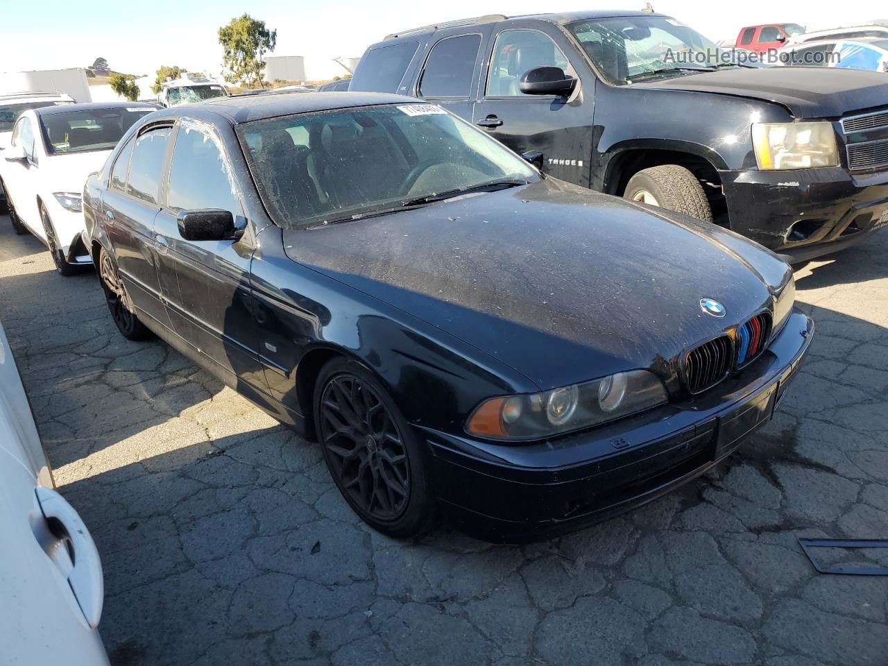 2003 Bmw 530 I Automatic Black vin: WBADT63453CK45810