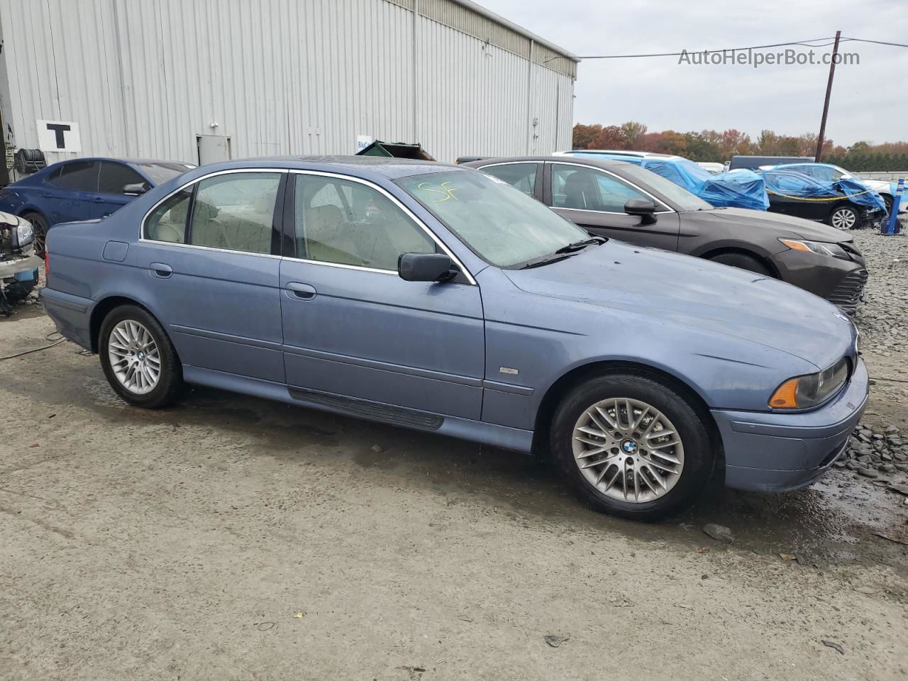 2003 Bmw 530 I Automatic Blue vin: WBADT63463CK33715