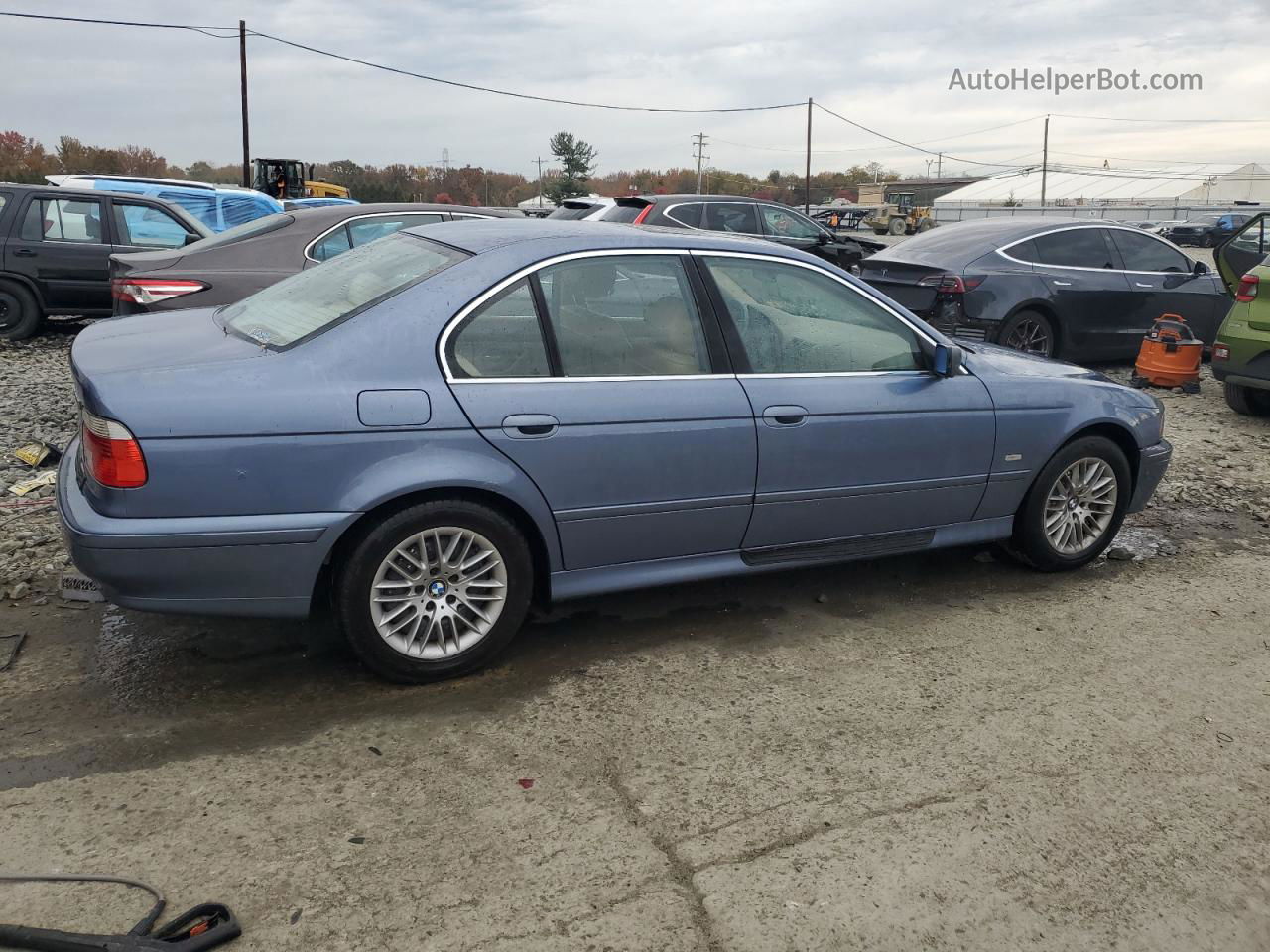 2003 Bmw 530 I Automatic Blue vin: WBADT63463CK33715