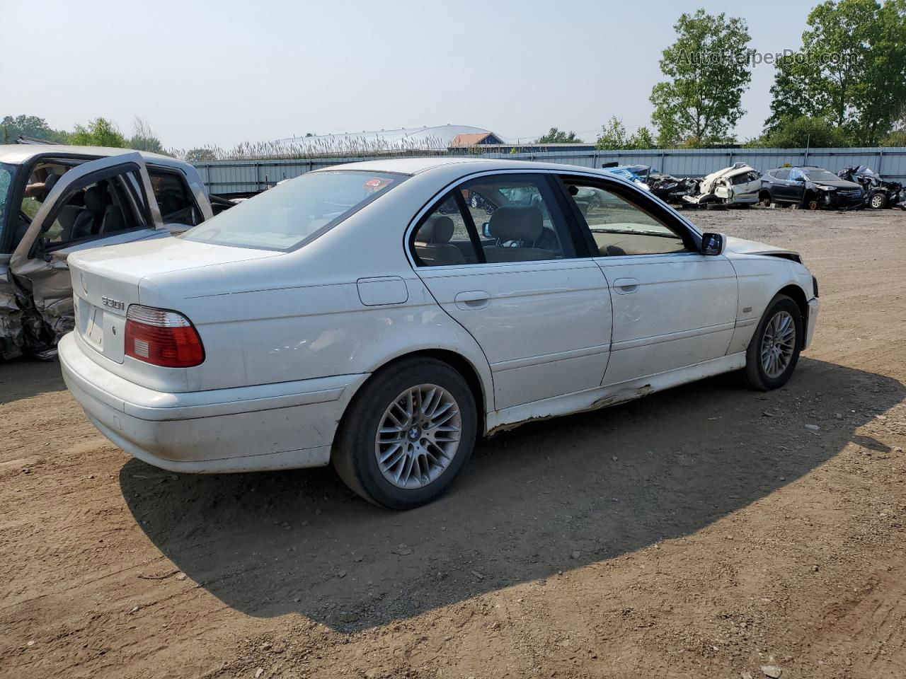 2003 Bmw 530 I Automatic White vin: WBADT63463CK34895